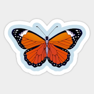 Orange Butterfly Sticker
